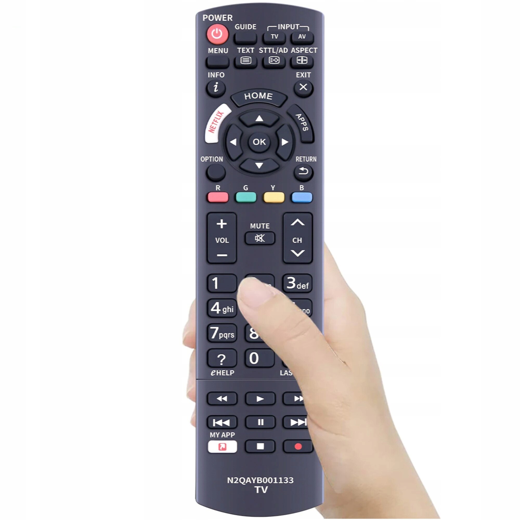 Télécommande Universelle Pour Panasonic - Modèle N2QAYA000074, Neuf