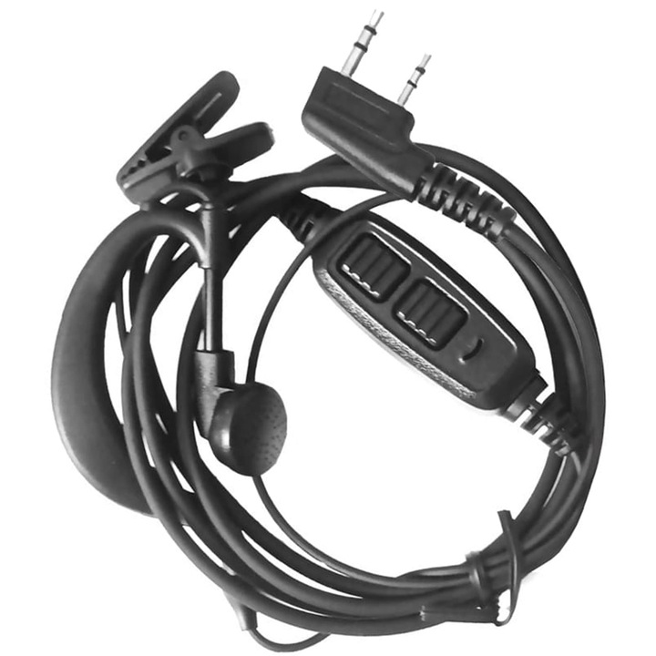 Microfon cu casca Baofeng UV-82, 2x PTT