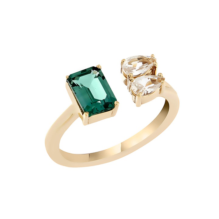 Bijuterii dama, MetronGold, inel, aur K14, galben, set