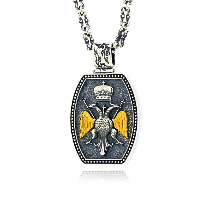 Lant cu pandantiv Anastasios Creations, argint 925, argintiu