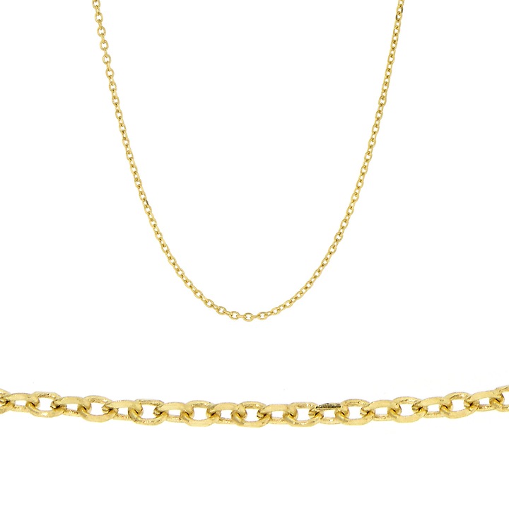 Lant din aur galben de 14 karate