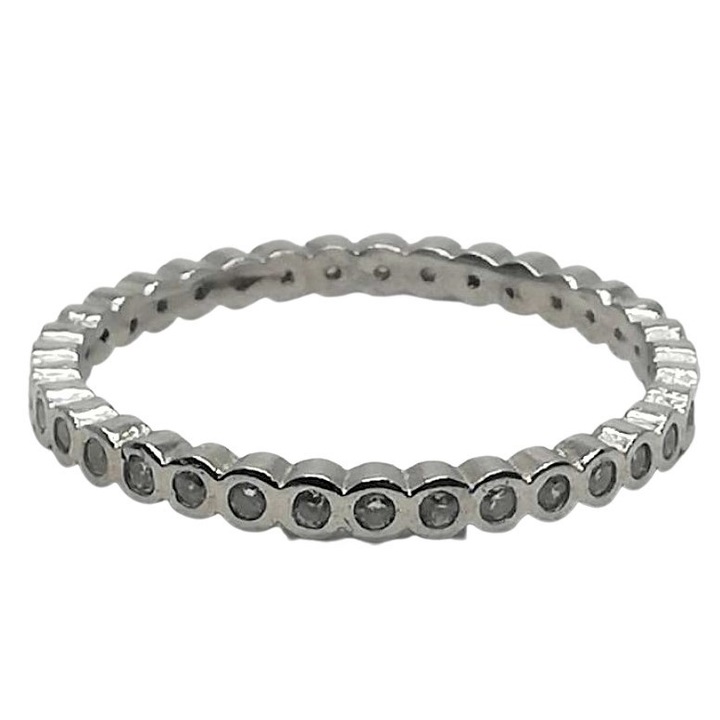 Inel Argint 925 Circular cu Pietre Incrustate M 51