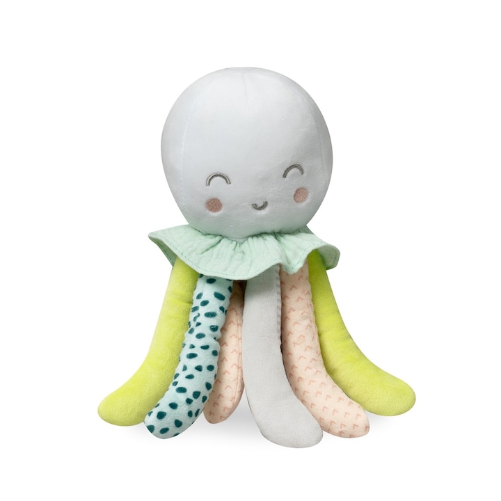 Jucarie de plus Interbaby, graunta octopus, 24 cm, multicolor