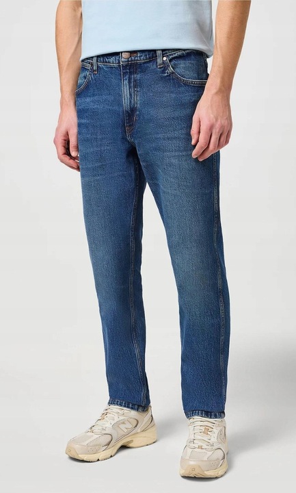 Blugi Wrangler River bumbac/elastan, albastru, Albastru