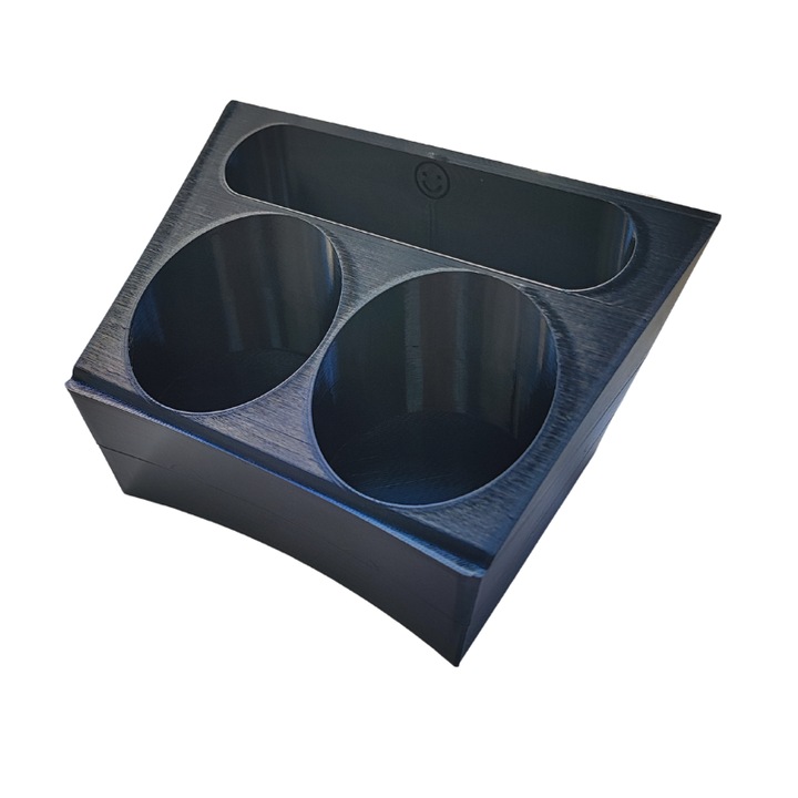 Suport pahare Renault Megane 3, Fluence, negru, material ABS