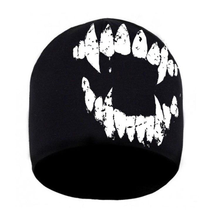 Nyolcszögletű téli sapka, meleg, kényelmes, fekete