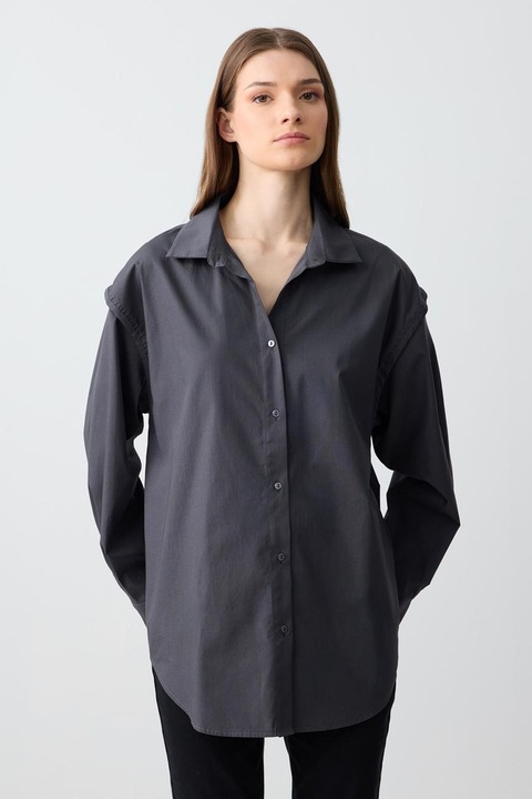 JIMMY KEY, Camasa lejera, Gri antracit