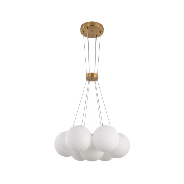 Lustra Moderna cu Design Nor, Reglabila Ideala pentru Living, Dining sau Camera Copil CU 7 Becuri E27 Lumina rece naturala cald