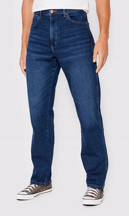 Wrangler Frontier ferfi farmernadrág, laza, sotetkek, pamut, Kék