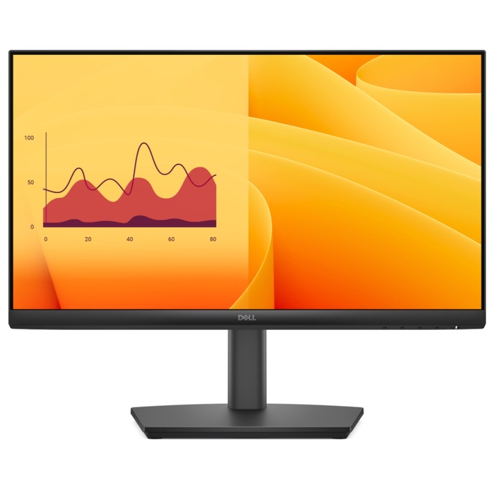 Monitor VA LED Dell 21.5" E2225HSM, Full HD 1920 x 1080, VGA, HDMI, DisplayPort, hangszórók, Pivot fekete