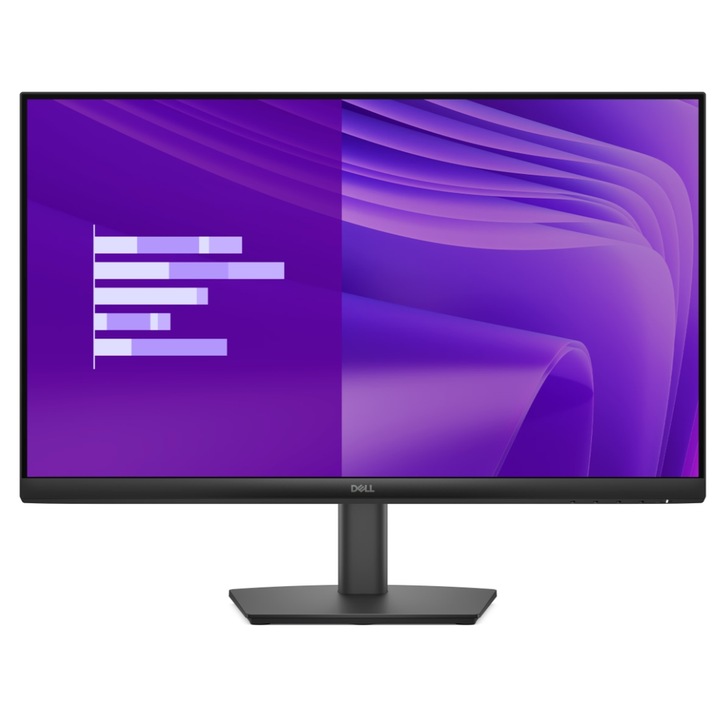 Monitor IPS LED Dell 23,8" E2425HM, Full HD 1920 x 1080, VGA, HDMI, DisplayPort, 100 Hz, 5 ms Fekete