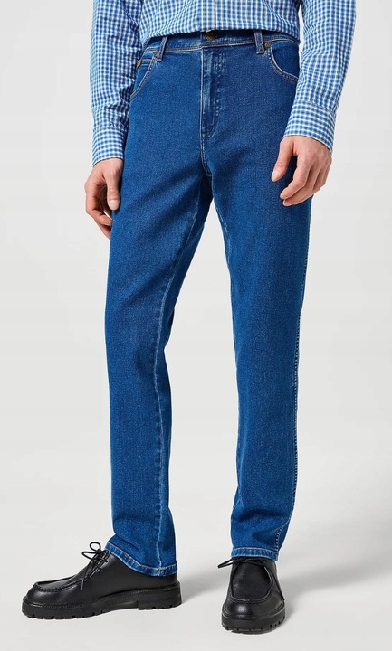 Blugi, Wrangler, Texas Slim, Midnight Shadow, Albastru