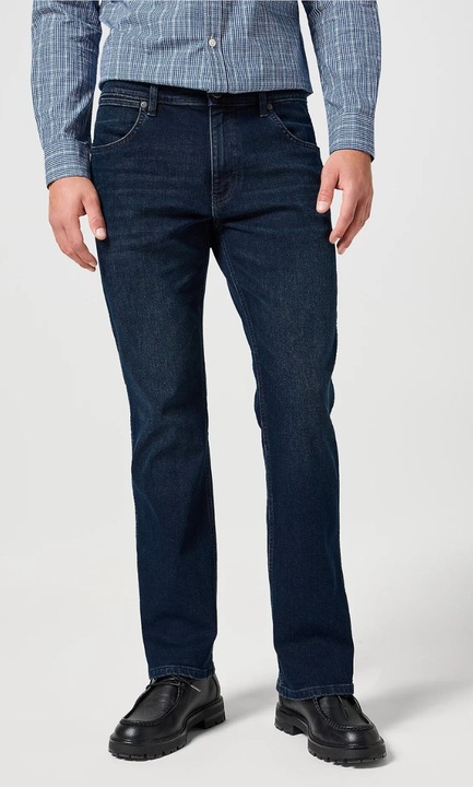 Blugi Wrangler Horizon, evazati, negru, bumbac/poliester