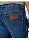 Blugi barbati Wrangler River, conici, albastru inchis, bumbac elastan, colectia We Care