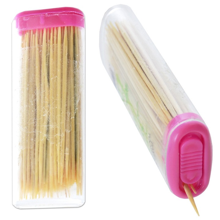 Комплект бамбукови клечки за хранене, Orion, 6.5x6.5 мм, изработени от естествено бамбуково дърво, за еднократна употреба и хигиенични, незаменими за партита и срещи, двойни, бамбук, 60 броя