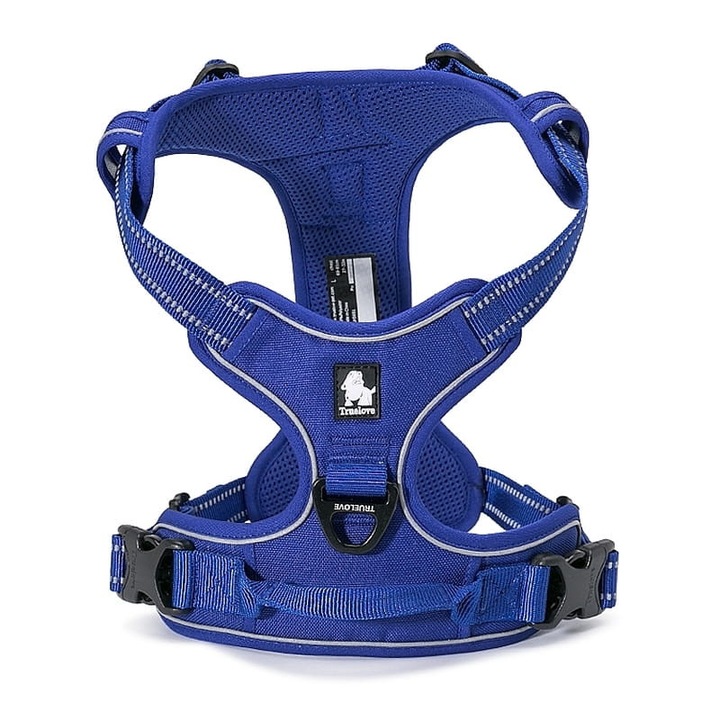 Ham pentru caini Truelove Front Line, marime XS, culoare granat, pentru rase miniaturale, cu maner