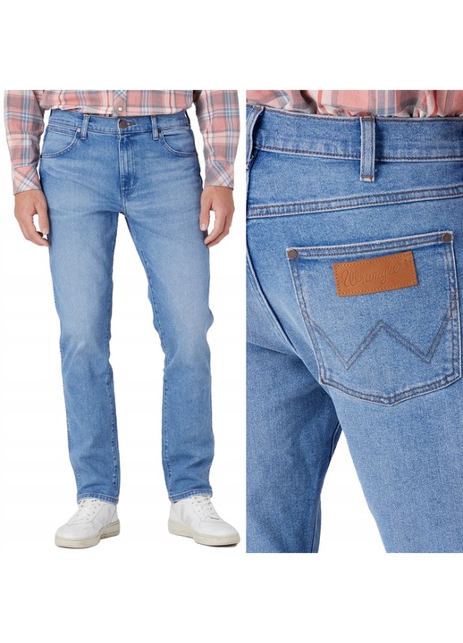 Wrangler Larston 812 Slim Tapered farmer, kék, Kék