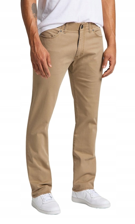 Blugi barbati Lee, bej, bumbac, Bej