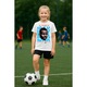 Tricou Copii Personalizat cu Alexander Isak-Newcastle United, din bumbac 100%, Cri-Flo, Alb, Varsta 3-4 ani, Marime 110 CM
