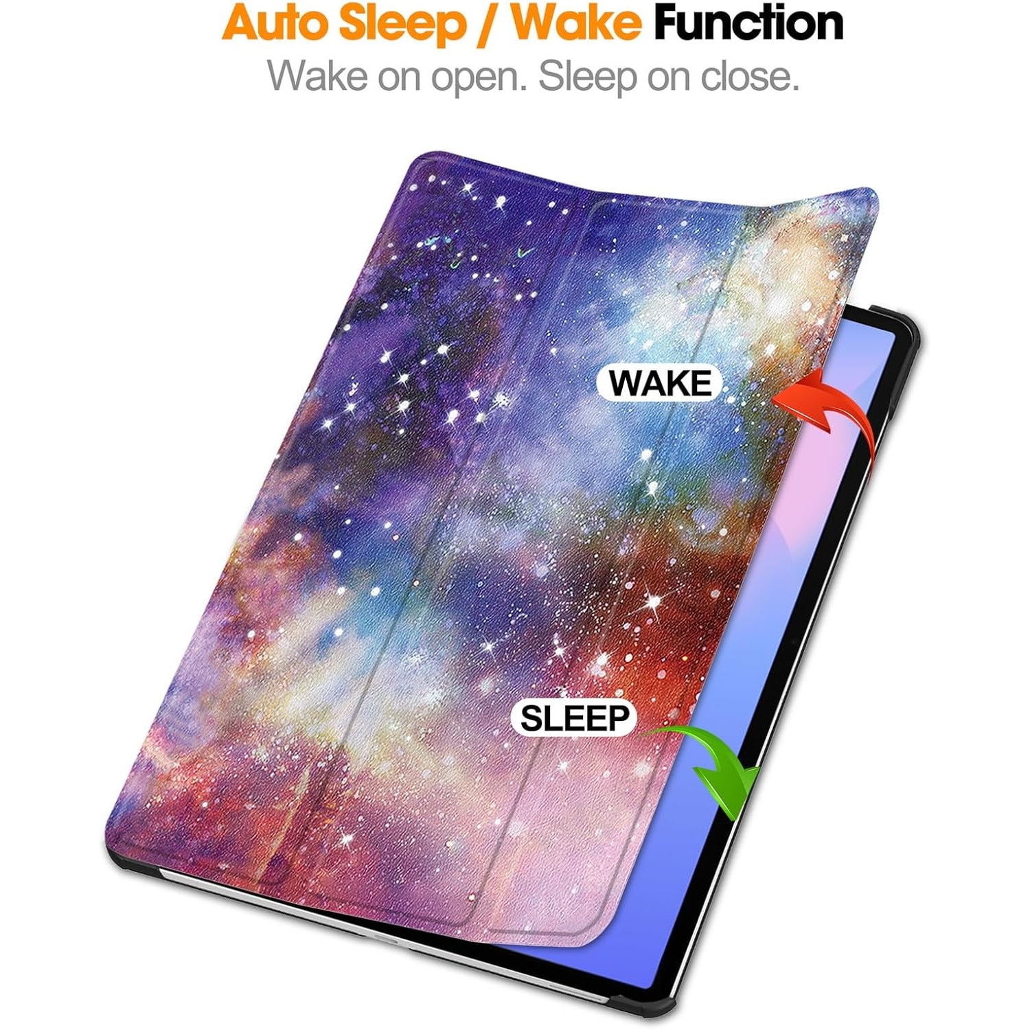 Husa pentru Samsung Galaxy Tab S10 FE+ Plus 13.1 inch tip stand functie sleep/wake-up protectie 360 - Galaxy
