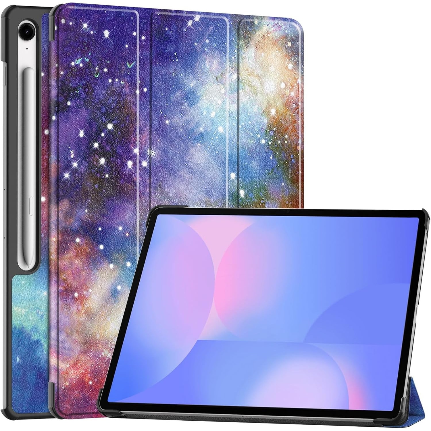 Husa pentru Samsung Galaxy Tab S10 FE+ Plus 13.1 inch tip stand functie sleep/wake-up protectie 360 - Galaxy
