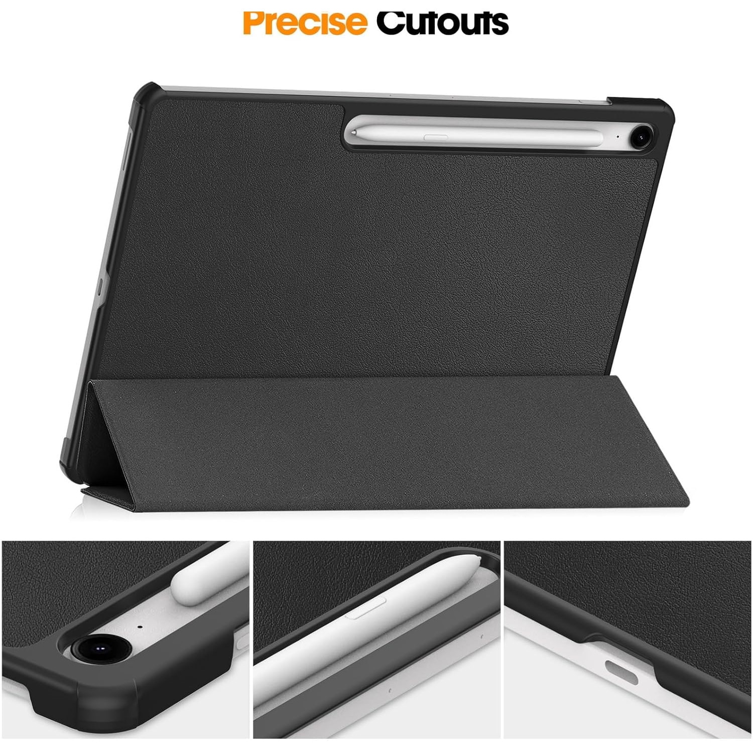 Husa pentru Samsung Galaxy Tab S10 FE+ Plus 13.1 inch tip stand functie sleep/wake-up protectie 360 - Starry night