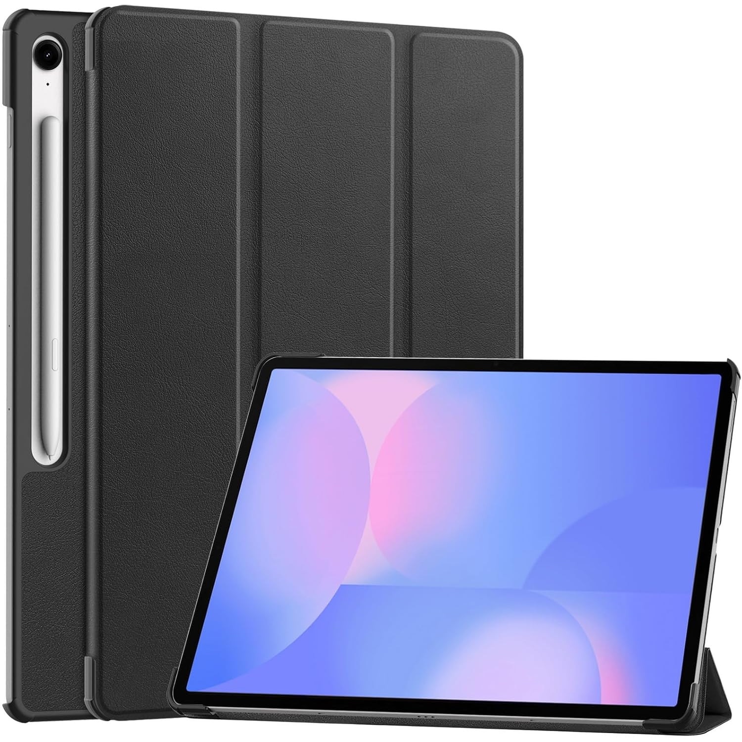 Husa pentru Samsung Galaxy Tab S10 FE+ Plus 13.1 inch tip stand functie sleep/wake-up protectie 360 - Negru