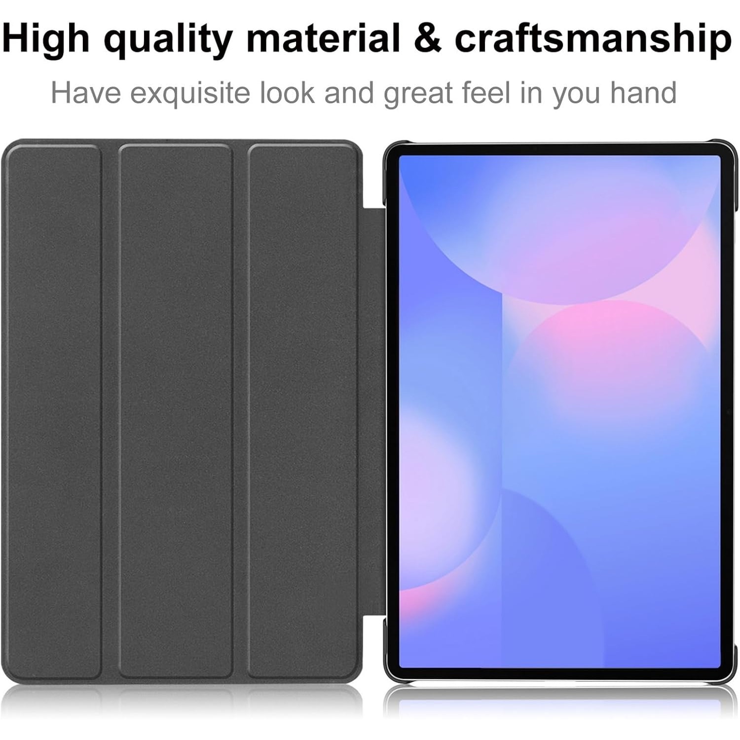 Husa pentru Samsung Galaxy Tab S10 FE+ Plus 13.1 inch tip stand functie sleep/wake-up protectie 360 - Negru