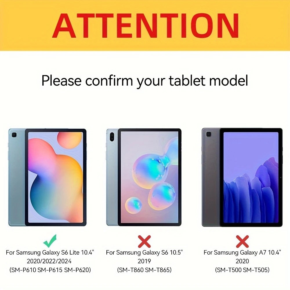 Husa pentru Samsung Galaxy Tab S6 Lite 10.4 inch 2022 / 2020, cu suport S +Pen si Functie Stand, Negru