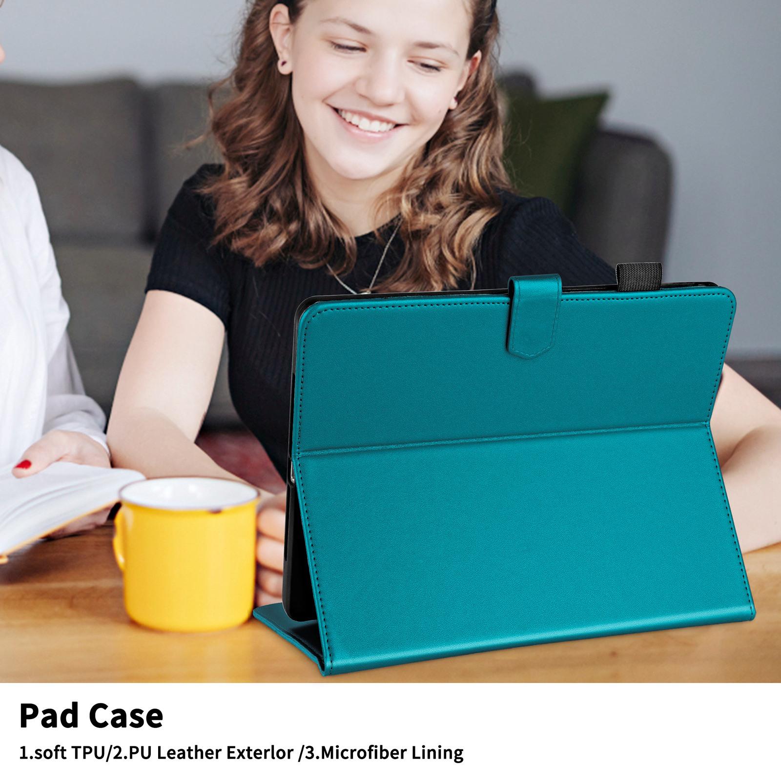 Husa tableta pentru Amazon Kindle Paperwhite 12th Gen 2024, piele tip gat de pui latime tableta caz (verde inchis)