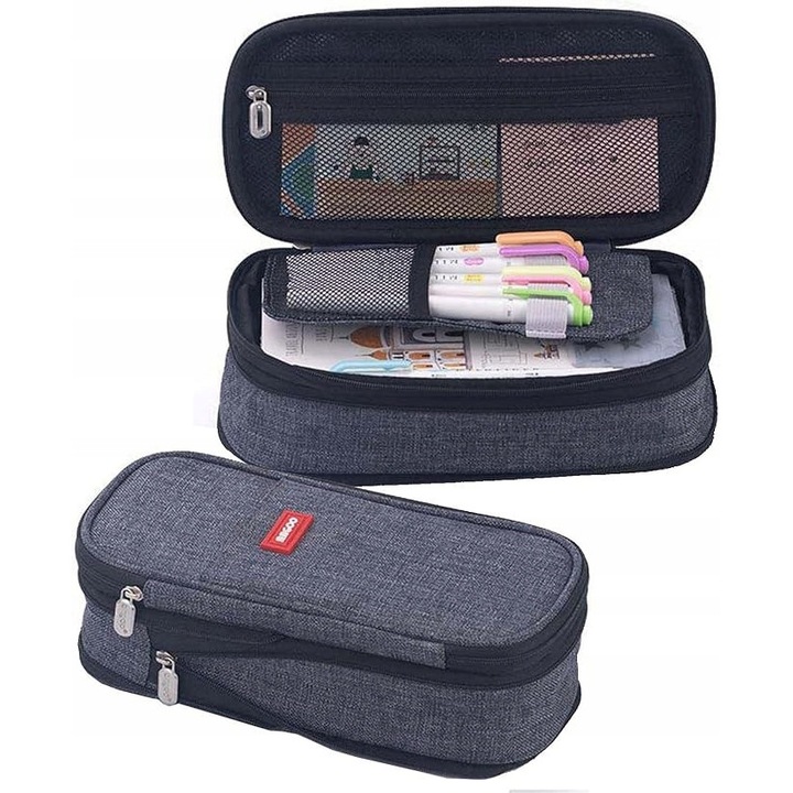 Sunshine Smile iskolai hátizsák, egyrekeszes, párnázott, szürke, standard méretek