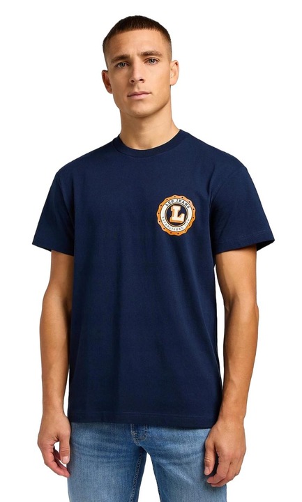 Ferfi polo, Lee, Pamut, Tengerészkék