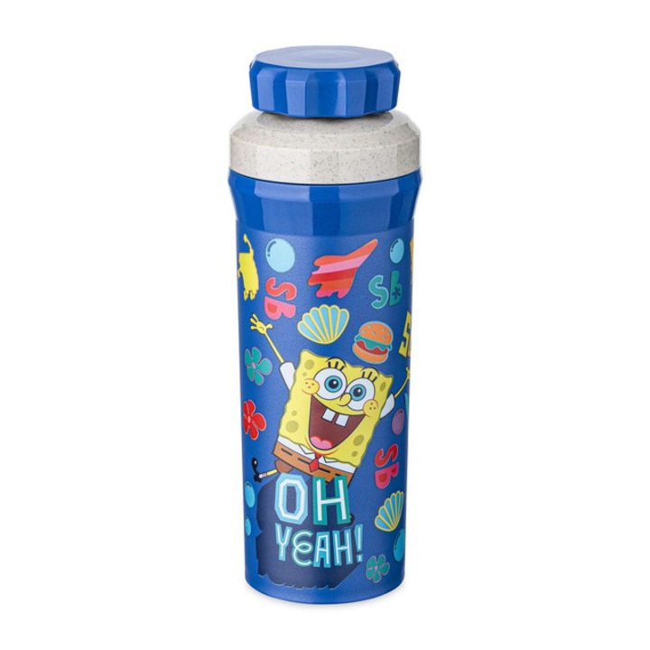 Sticla de apa Olli SpongeBob 500 ml, KOZIOL - spongebob squarepants