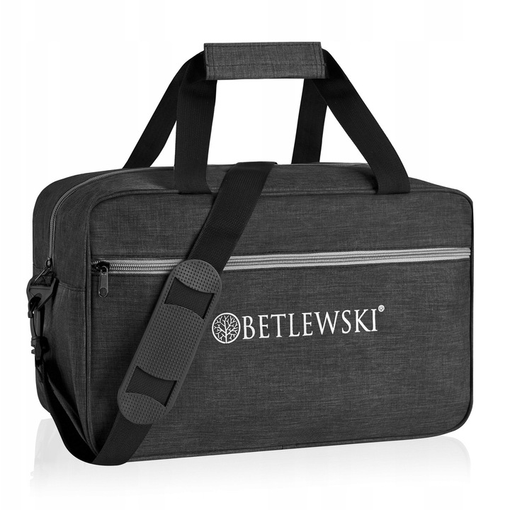 Betlewski EPO-4839 utazótáska, fekete, mérete 30x45cm