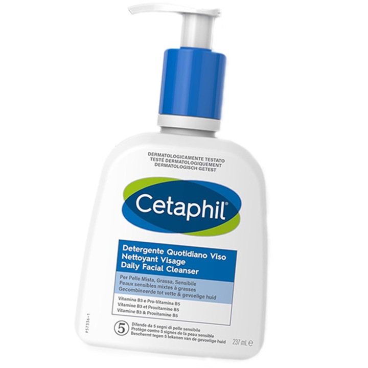 Gel de curatare fata, Cetaphil, Daily Face Cleanser, Pentru ten normal / gras / mixt, 237 ml