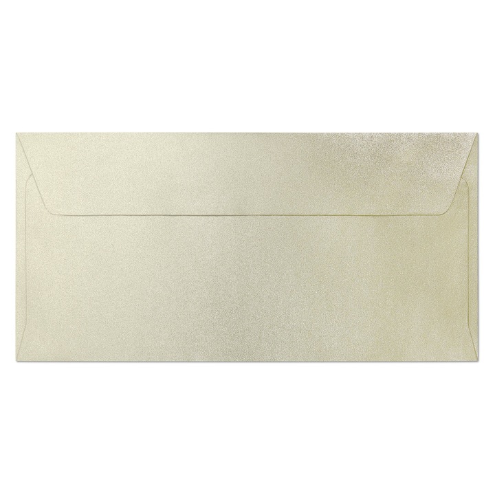 Plicuri Argo set 10 bucati, metalizate, alb, crem, dimensiune DL