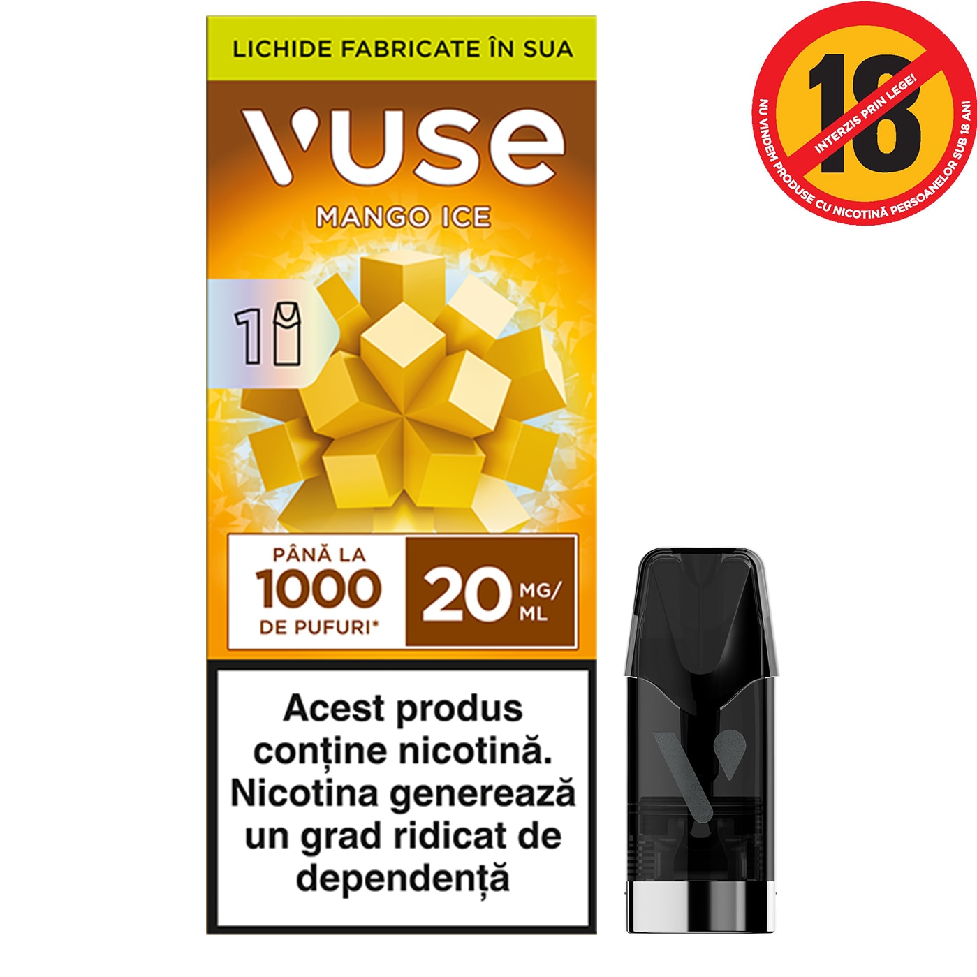capsule vuse go Vuse 1 pod Capsule Mango Ice 20 mg/ml