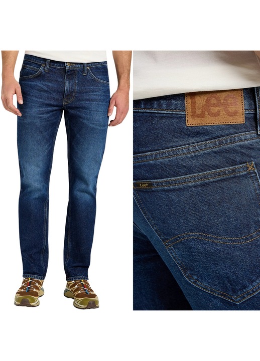 Blugi drepti Lee Daren, albastru L34, croi regular, Albastru