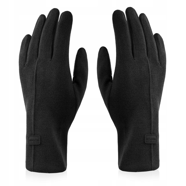 Manusi dama Betlewski VELVET, universala, cu functie pentru smartphone, Negru, One-Size