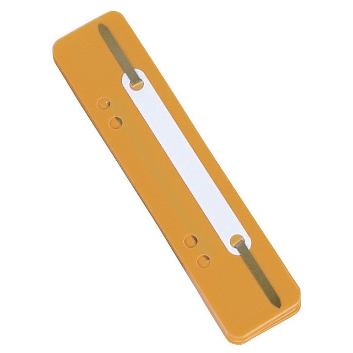 Pliant pentru dosare, Durable, set 25 buc, portocalii, 150x34mm