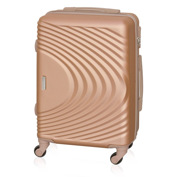 Малка количка Betlewski SINOPE, 4 колела, ABS, златиста, 37x55x22см, вместимост 38л