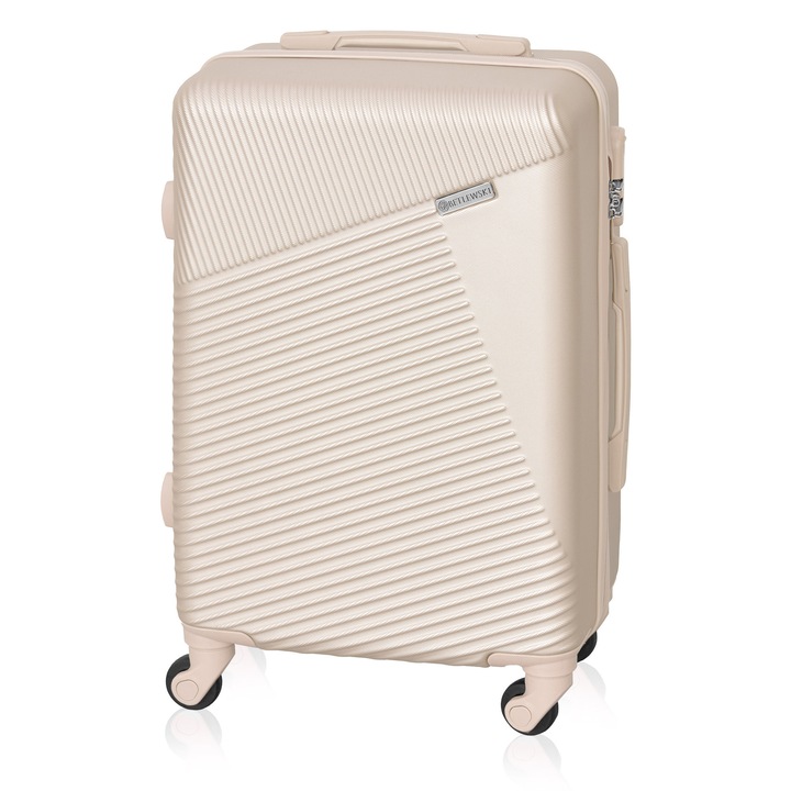 Troler cabina Betlewski JUPITER, 38L, 4 roti 360°, culoare bordo, dimensiuni 38x55x25cm