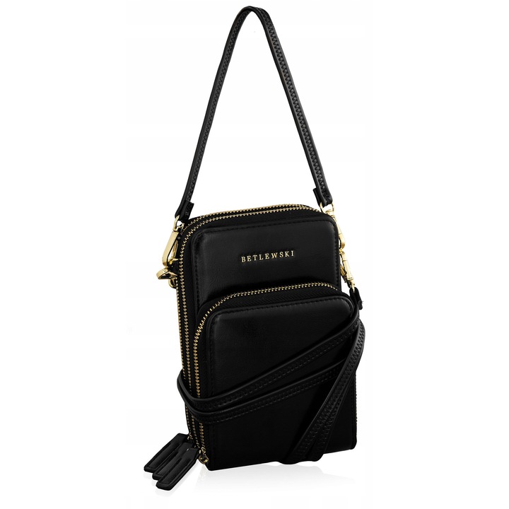 REESE telefontok, Betlewski, ökológiai, fekete, 13x20x9cm, 2 pántos szett