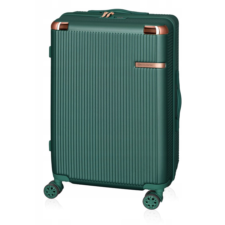 Troler mediu NEBULA, verde, 63L, 4 roti 360°