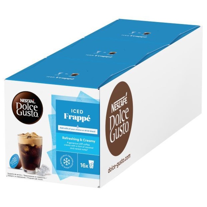 Комплект кафе капсули, DOLCE GUSTO, ICED COFFEE, 3 кутии, 456g, 48 бр