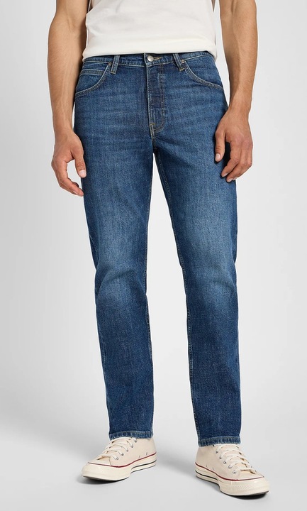 Blugi barbati Lee Brooklyn, regular fit, albastru, bumbac