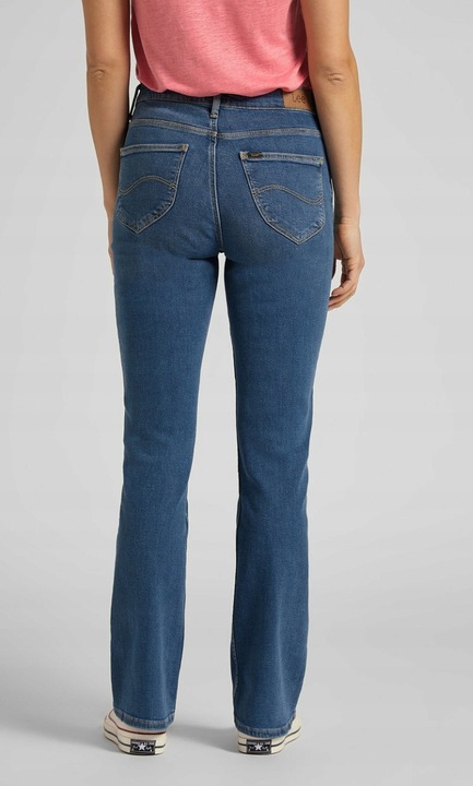 Blugi dama L31TQDTO, Lee, Bumbac, Albastru