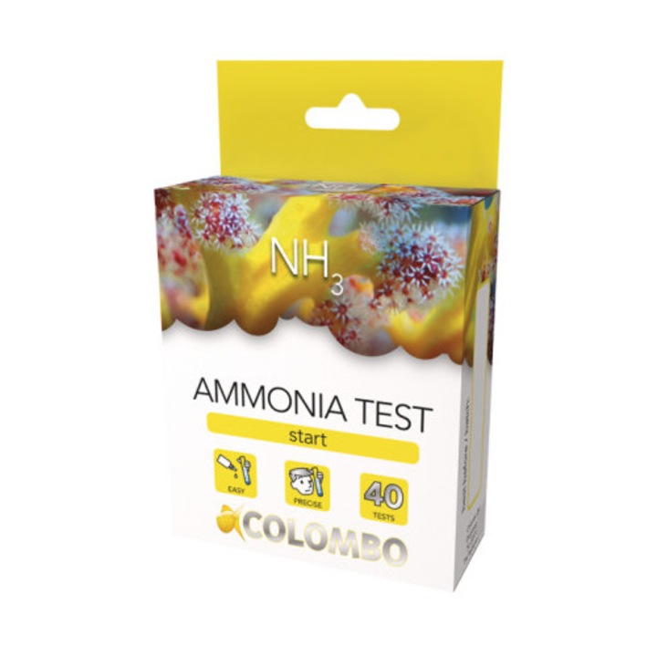 Colombo tengervíz ammónia teszt, 40 tesztből álló készlet