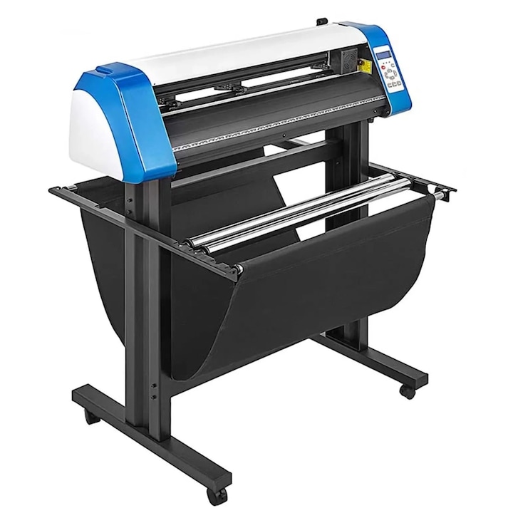 Плотер за рязане на винил, Vevor, стъпков мотор, 1020x330x420 мм, черен, пълен комплект