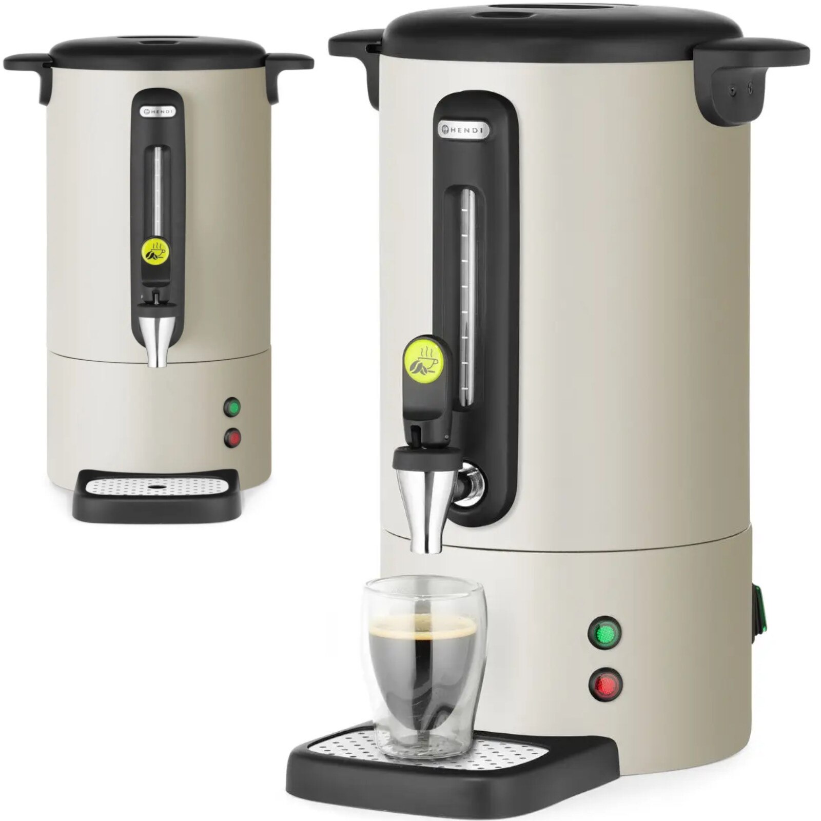 Cafetiere HENDI UNIQ 7l, 1050W, design elegant, necapabil, culoare jasnosara